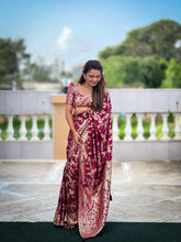 Viscose Dolla Silk Meenakari Work Saree